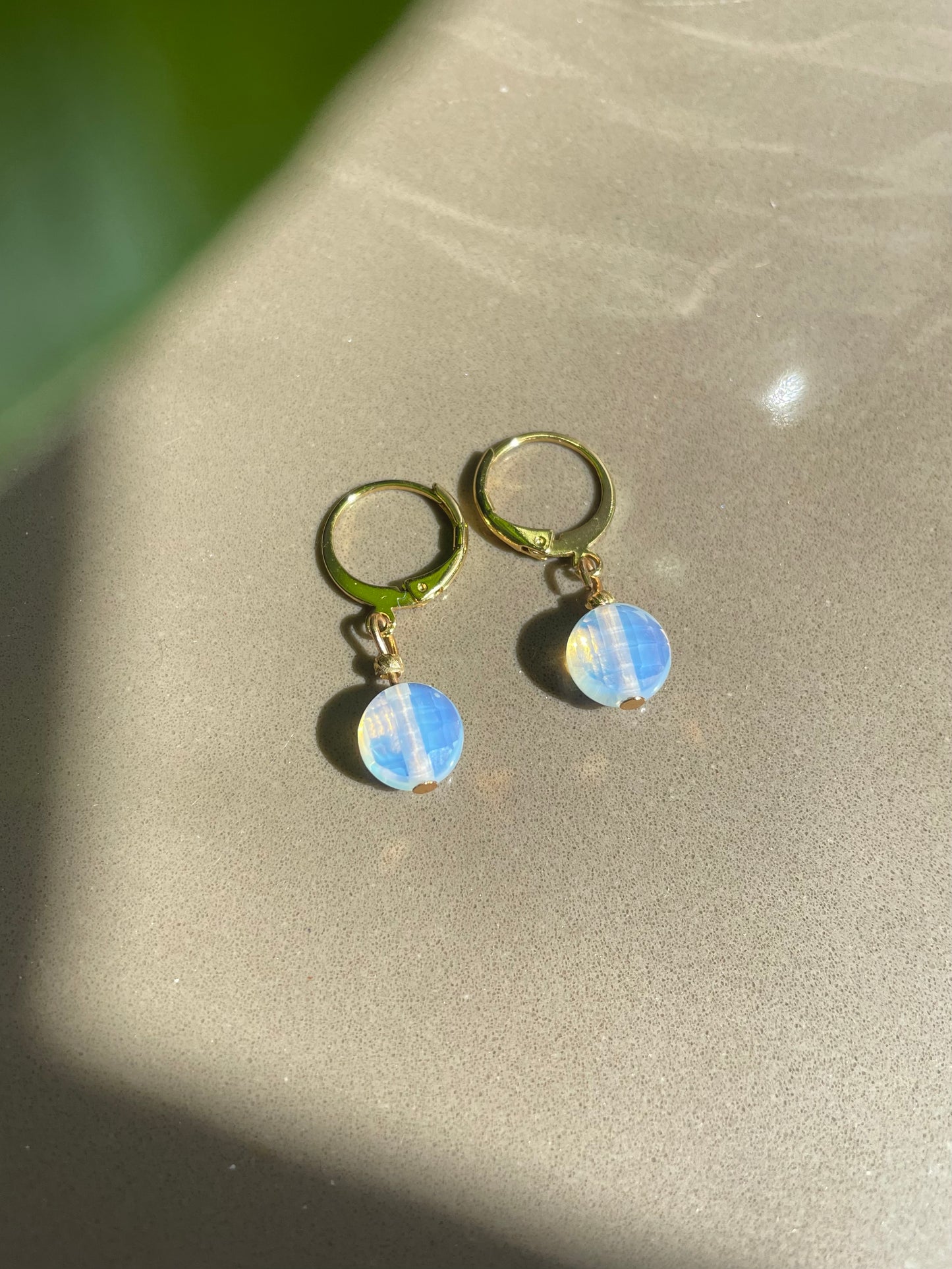 Opalite Moonstone Real 14K Gold-Filled Earrings