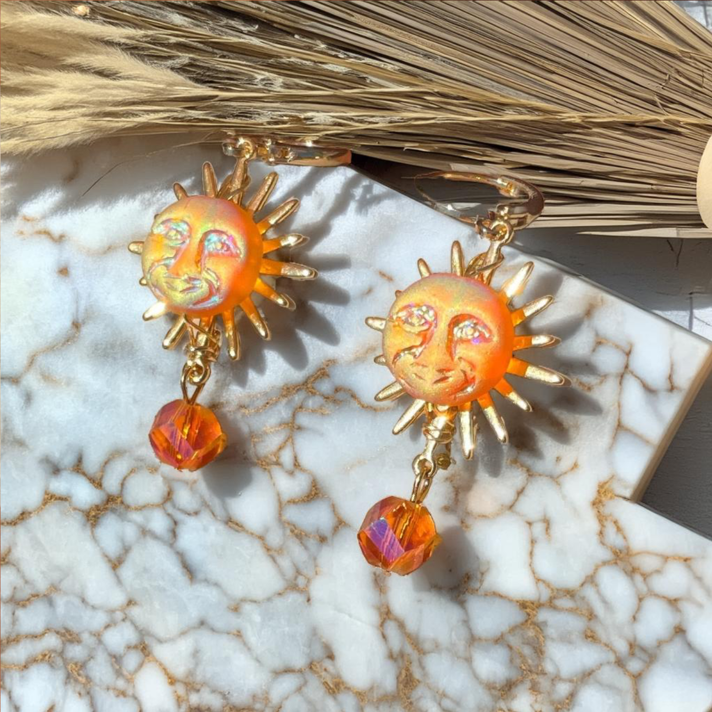 Sun Goddess 14K Gold-Filled Leverback Earrings